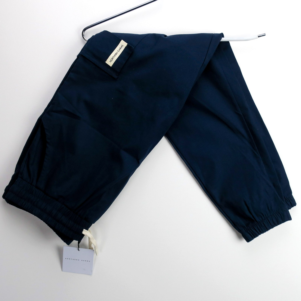 Men’s Cargo Jogger Pants Tapered Elastic Waist Navy L Utility | Northern Garms